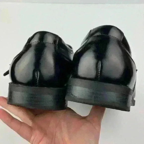 Stacy Adams men’s oxford sz 10 wide black leather - Picture 6 of 8